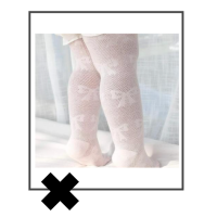 Kinder maillot met strikjes roze